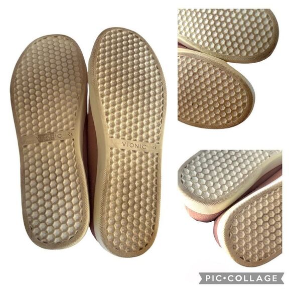 Vionic Brinley Pink Sneaker Suede Lace Up Size 9 Heel Cushion Water Resistant - Picture 7 of 8